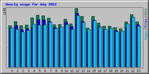 Hourly usage for May 2022
